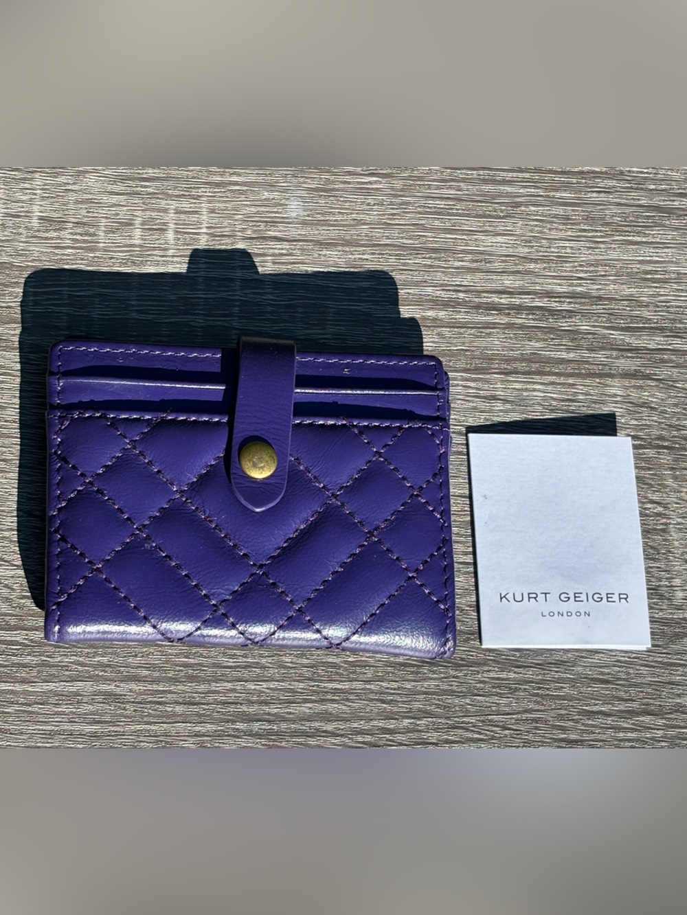 Kurt Geiger Quilted Leather Card Holder